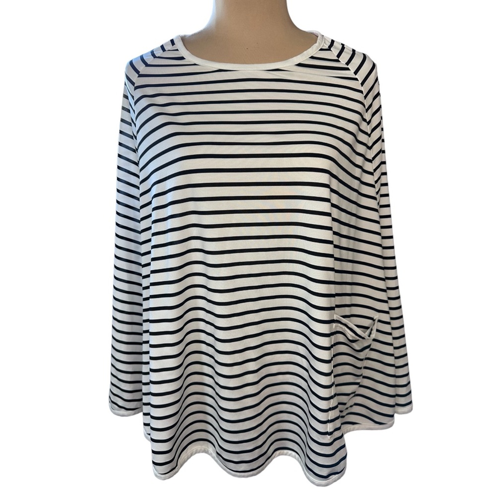 Kefee Kol Black and White Striped Nursing Cover Up / Poncho / Cape, OSFM